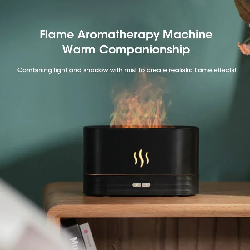 TrendZona™ Difuzor Flame Parfum – Umidificator LED Ultrasonic