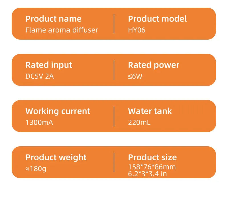 Trendzona™ Flame Essential Oil Diffuser