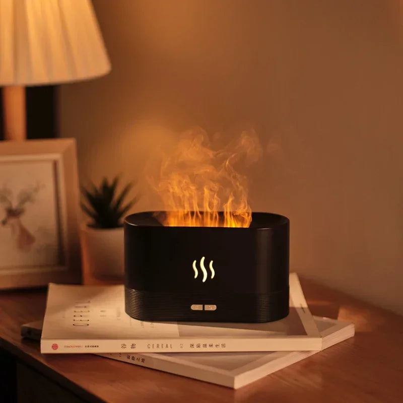TrendZona™ Difuzor Flame Parfum – Umidificator LED Ultrasonic