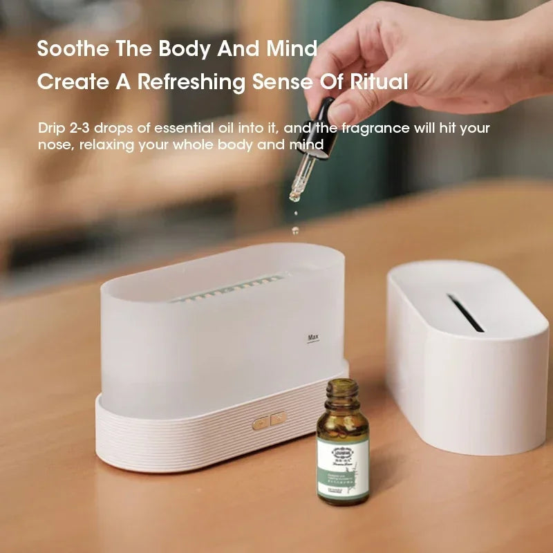 TrendZona™ Difuzor Flame Parfum – Umidificator LED Ultrasonic